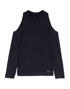 Топ с открытыми плечами, синий Monnalisa