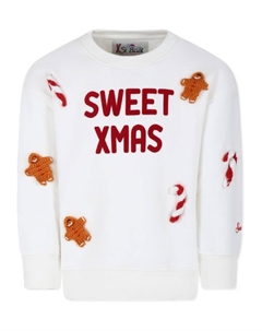 Свитшот Kids с аппликацией, белый Mc2 saint barth