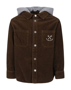 Рубашка с логотипом, коричневый Golden goose kids
