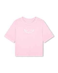 Футболка Kids с графическим принтом, розовый Zadig&voltaire