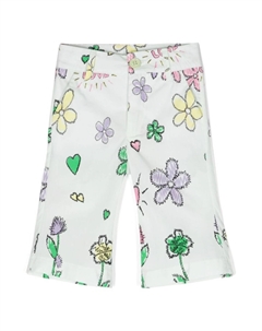 Kids брюки с цветочным принтом, зеленый Miss grant