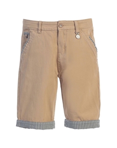 Детские повседневные шорты с контрастными полосками из джинсовой ткани, цвет Khaki Gioberti