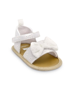Сандалии-эспадрильи для маленьких девочек, белый Carter`s