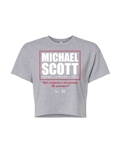 Укороченная футболка The Office для юниоров Michael Scott, серый Licensed character