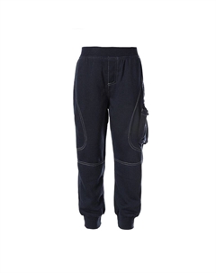 Детские спортивные брюки для джоггеров с ребристыми манжетами на штанинах, темно-синий Gioberti