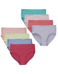 Набор трусиков из микрофибры Ultimate Pure Comfort для девочек 6–14 лет, 8 шт., мультиколор Hanes