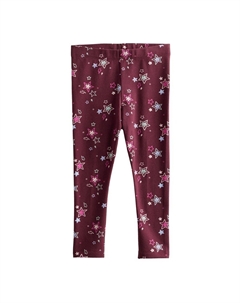 Леггинсы Core для маленьких девочек, цвет Plum Stars Jumping beans