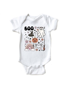 Детское боди Boo Collage, белый The juniper shop