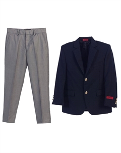 Детский пиджак и классические брюки, серый Gioberti