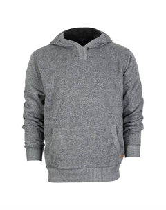 Детский вязаный пуловер с капюшоном и бархатной подкладкой, цвет Melange Charcoal Gioberti