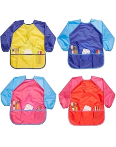 Детские художественные халаты, водонепроницаемые фартуки с 3 карманами для рисования, от 3 до 8 лет (4 шт.), мультиколор Bright creations