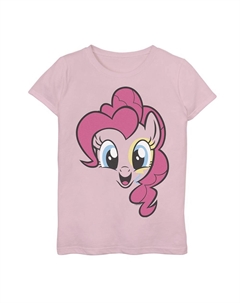 Футболка с изображением большого лица «Мой маленький пони: дружба — волшебство» для девочек 7–16 лет Пинки Пай, розовый Licensed character