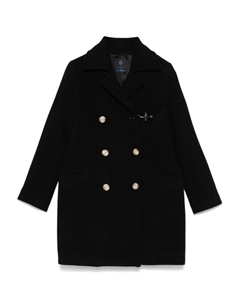 Kids двубортное пальто, черный Fay