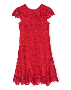 Кружевное платье мини Holly Jolly, красный Marlo