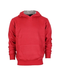 Детский вязаный пуловер с капюшоном и бархатной подкладкой, красный Gioberti