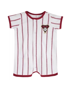 Белый комбинезон в тонкую полоску для младенцев Arizona Diamondbacks Power Hitter Outerstuff