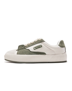 Кеды, скейтборд обувь женская низкая зеленый/бежевый Feiyue.®