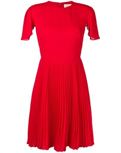 Mulberry расклешенное платье с плиссировкой 42 красный Mulberry