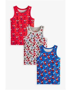 Лицензионные жилеты из 100% хлопка, 3 упаковки (1,5 12 лет), красный Next