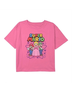 Футболка Nintendo Super Mario Bros Super Stars для девочек 7–16 лет, розовый Licensed character