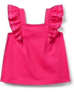 Топ Girls Pink Ricrac Top, цвет Pink 2 Janie and jack
