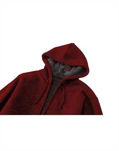 Вязаный кардиган для мальчиков с молнией и толстовкой на подкладке из шерпы, цвет Melange Blue Gioberti