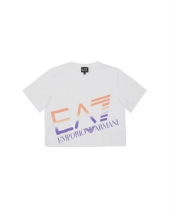 Футболка t-shirt cropped bambina, белый Ea7