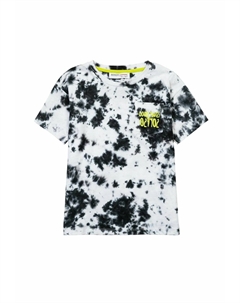 Футболка с принтом ALL OVER TIE DYE, цвет white black Minoti