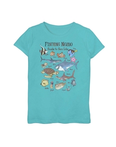 Футболка Disney/Pixar's Finding Nemo Fish Guide для девочек 7–16 лет, цвет Tahi Blue Licensed character