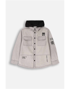 Рубашка из хлопка крокодила для детей, серый Coccodrillo