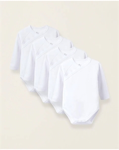 Комплект боди для мальчика из 100% хлопка с термоэффектом, белый Zippy