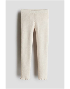 Леггинсы рельефной вязки, бежевый H&m