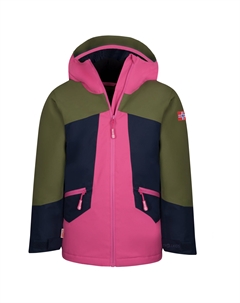 Зимняя куртка Girl's Rauland, цвет Dusky Olive/Light Magenta/Navy Trollkids