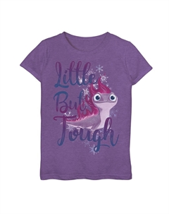 Футболка 's Frozen 2 Salamander для девочек 7–16 лет «Маленькая, но крепкая», цвет Purple Heather Disney