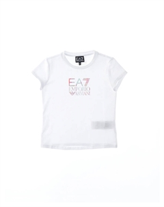 Футболка t-shirt in cotone bambina, белый Ea7