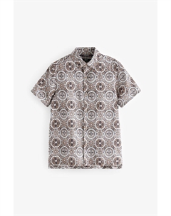 Рубашка с принтом и короткими рукавами (3 16 лет), серый Next