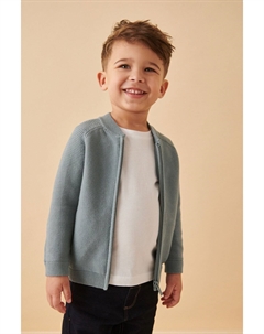 Кардиган на молнии из 100% хлопка (3 мес 7 лет), синий Next