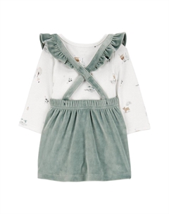 Боди для девочек и комплект джемпера Velboa из 2 предметов, зеленый Carter`s