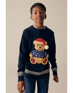 Рождественский джемпер (3 16 лет), синий Next