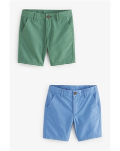 Шорты чинос из 100% хлопка, 2 пары (3 16 лет), синий Next