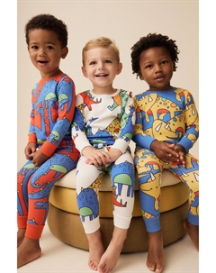 Пижама Snuggle из 100% хлопка, 3 шт в упаковке, мультиколор Next