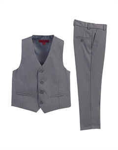 Формальный комплект из жилета и штанов для мальчиков и малышей, 2 предмета, серый Gioberti