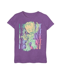 Яркая футболка «Dancing Groot Grpahic» для девочек 7–16 лет « I am Groot», цвет Purple Berry Marvel