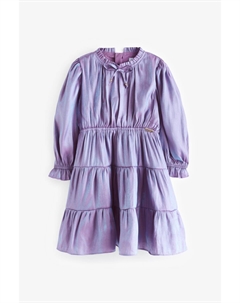 Многоярусное платье с кружевной отделкой, фиолетовый Nicole miller