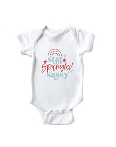 Боди Sassy Baby с блестками и звездами, белый The juniper shop