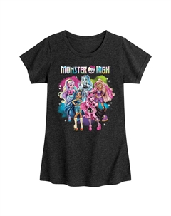 Яркая футболка для групп Monster High для девочек 7–16 лет, цвет Heather Black Licensed character