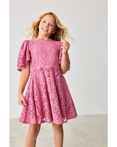 Кружевное платье, розовый Baker by ted baker