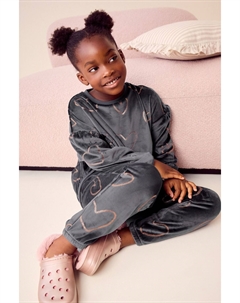 Уютная флисовая пижама (9 мес 16 лет), серый Next