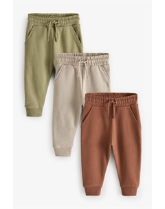 Мягкие джоггеры, 3 пары (3 мес 7 лет), коричневый Next