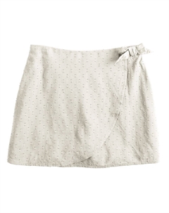 Юбка без застежки с запахом для девочек 6–20 лет, стандартного размера и размера плюс, цвет Egret So